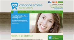 Desktop Screenshot of cascadesmiles.com